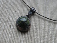 Nerezový přívěšek s larimarem