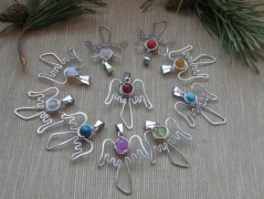 Nerezový přívěšek s larimarem