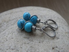 Nerezový přívěšek s larimarem