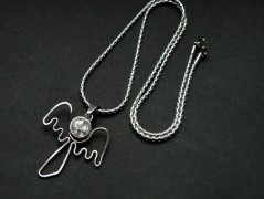 Nerezový přívěšek s larimarem