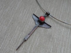 Nerezový přívěšek s larimarem