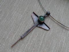 Nerezový přívěšek s larimarem