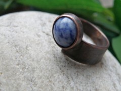 Nerezový přívěšek s larimarem