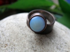 Nerezový přívěšek s larimarem