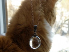 Nerezový přívěšek s larimarem