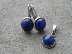 Nerezový přívěšek s larimarem