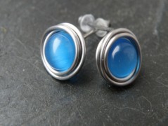 Nerezový přívěšek s larimarem