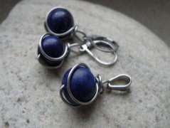 Nerezový přívěšek s larimarem