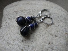 Nerezový přívěšek s larimarem