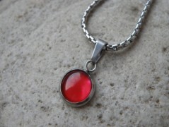 Nerezový přívěšek s larimarem