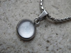 Nerezový přívěšek s larimarem