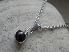 Nerezový přívěšek s larimarem