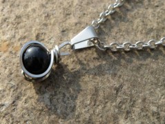 Nerezový přívěšek s larimarem