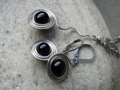 Nerezový přívěšek s larimarem