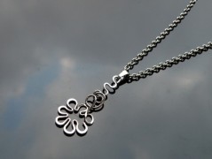 Nerezový přívěšek s larimarem