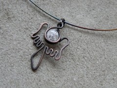 Nerezový přívěšek s larimarem