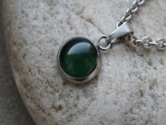 Nerezový přívěšek s larimarem