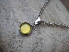 Nerezový přívěšek s larimarem