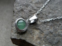 Nerezový přívěšek s larimarem