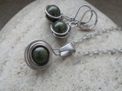 Nerezový přívěšek s larimarem