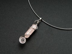 Nerezový přívěšek s larimarem