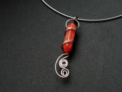 Nerezový přívěšek s larimarem