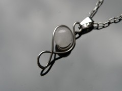 Nerezový přívěšek s larimarem