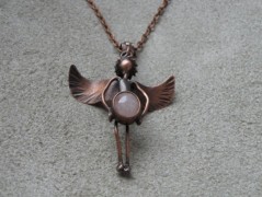 Nerezový přívěšek s larimarem