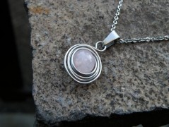 Nerezový přívěšek s larimarem