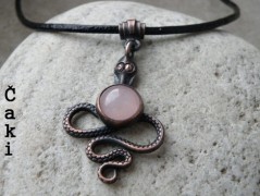 Nerezový přívěšek s larimarem