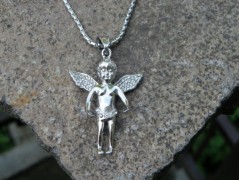 Nerezový přívěšek s larimarem