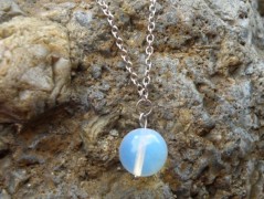 Nerezový přívěšek s larimarem