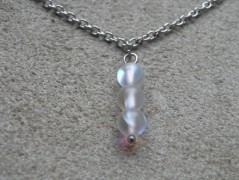 Nerezový přívěšek s larimarem