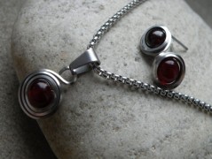 Nerezový přívěšek s larimarem