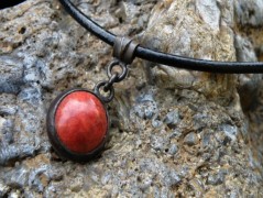 Nerezový přívěšek s larimarem