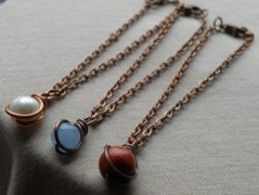 Nerezový přívěšek s larimarem