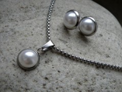 Nerezový přívěšek s larimarem