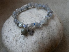 Nerezový přívěšek s larimarem