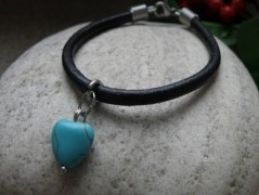 Nerezový přívěšek s larimarem