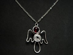 Nerezový přívěšek s larimarem