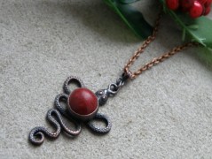 Nerezový přívěšek s larimarem