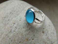 Nerezový přívěšek s larimarem