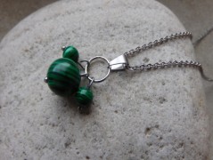 Nerezový přívěšek s larimarem