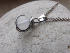 Nerezový přívěšek s larimarem