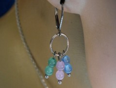 Nerezový přívěšek s larimarem