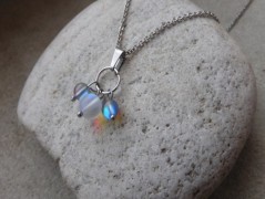 Nerezový přívěšek s larimarem