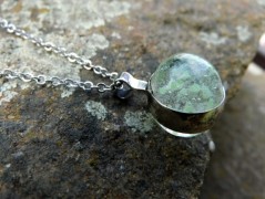 Nerezový přívěšek s larimarem