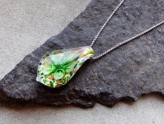 Nerezový přívěšek s larimarem