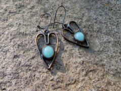 Nerezový přívěšek s larimarem