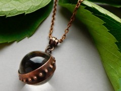 Nerezový přívěšek s larimarem